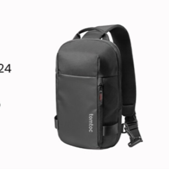 Tomtoc Black Sling Bag - Picture 5 of 15